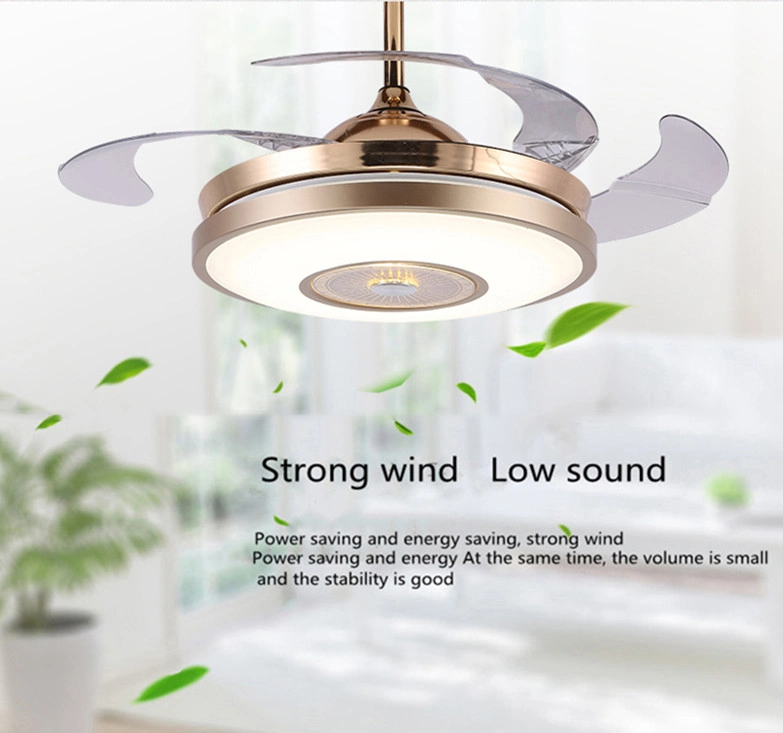 Modern Minimalist Interior Light Bedroom Dining Room LED Ceiling Fan