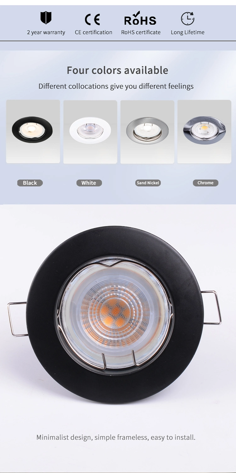 Toseo Custom Aluminum 3W 5W 7W GU10 Housing Recessed Down Lights